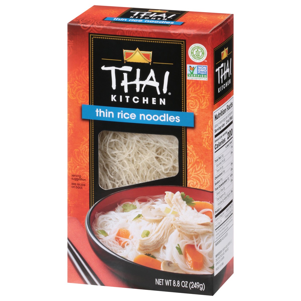 slide 2 of 13, Thai Kitchen Thin Rice Noodles, 8.8 oz