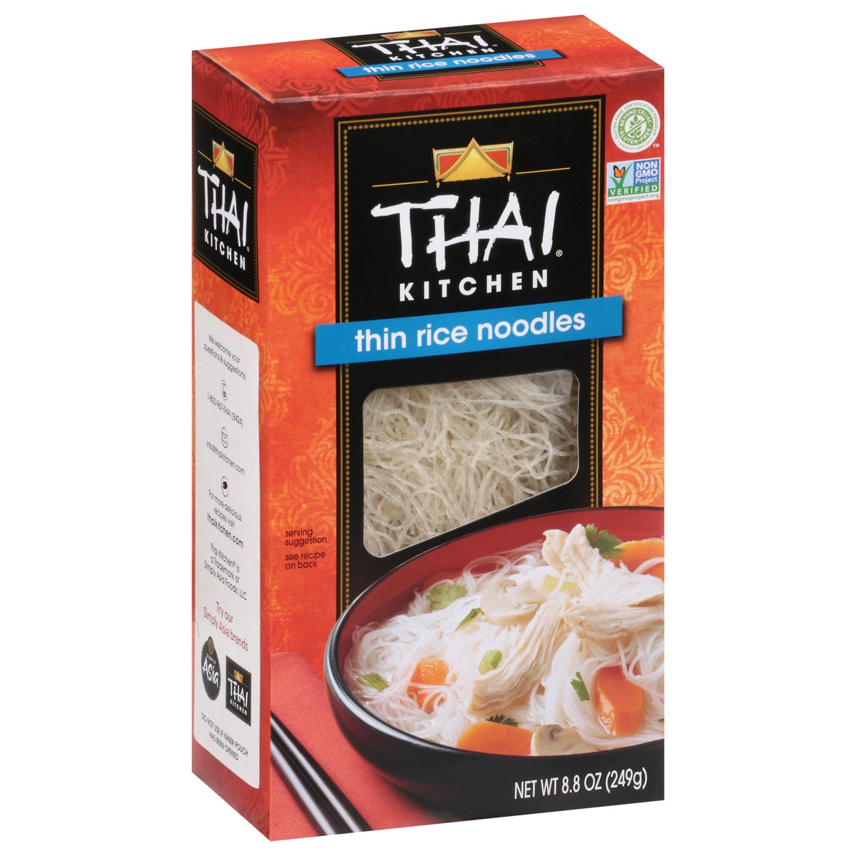 slide 8 of 13, Thai Kitchen Thin Rice Noodles, 8.8 oz