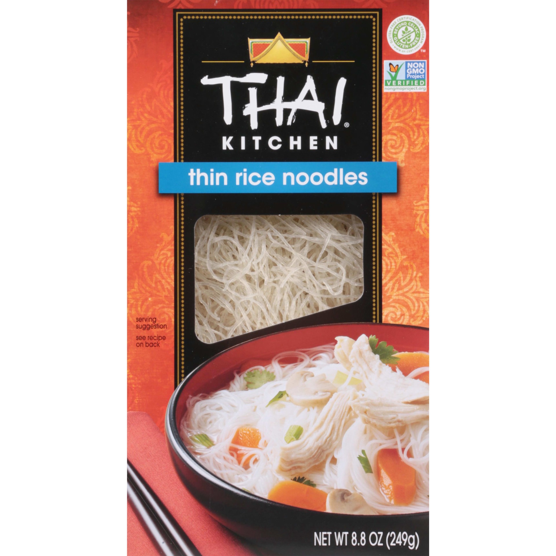 slide 1 of 13, Thai Kitchen Thin Rice Noodles, 8.8 oz