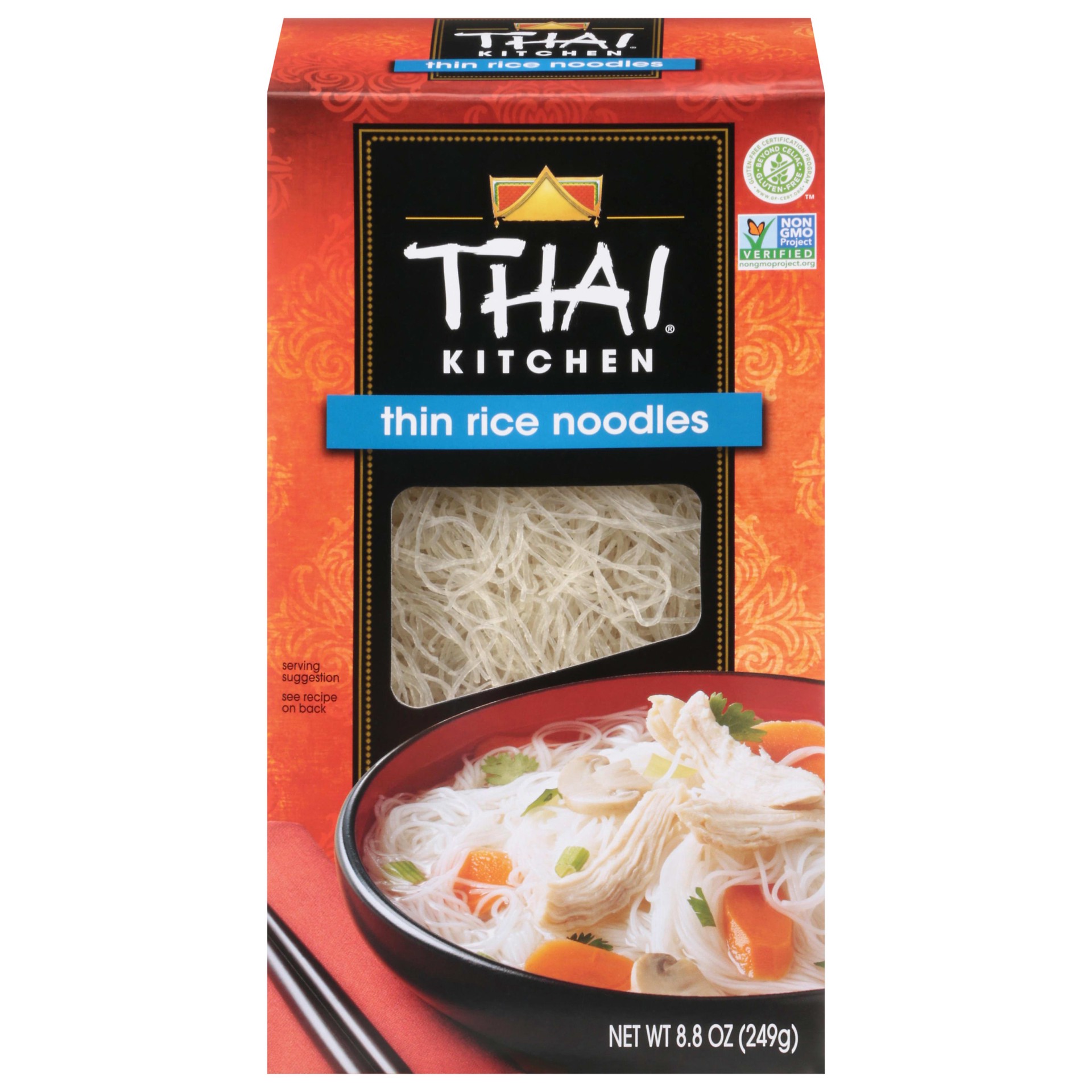 slide 1 of 2, Thai Kitchen Gluten Free Thin Rice Noodles, 8.8 oz