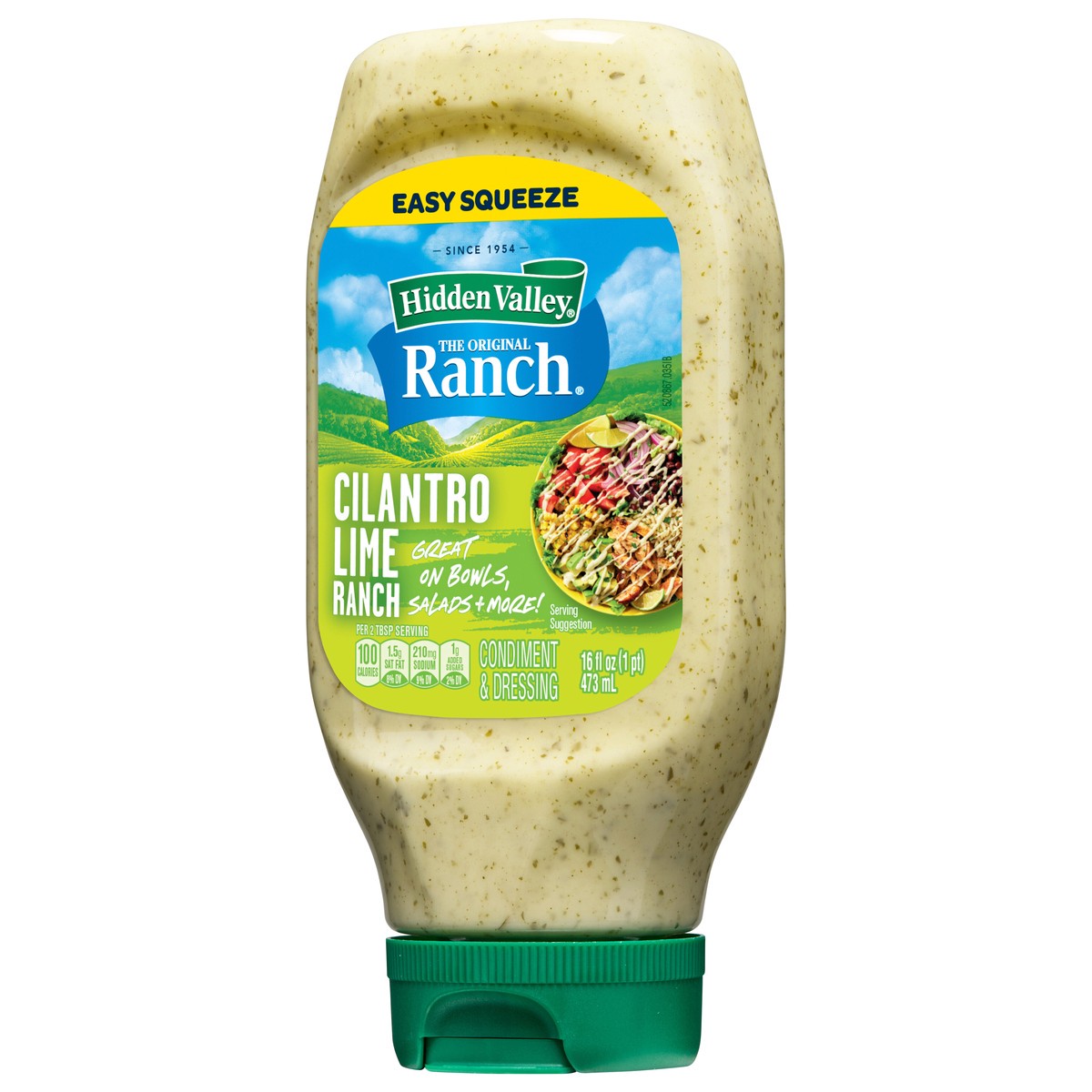slide 7 of 15, Hidden Valley Original Ranch Cilantro Lime Ranch Topping and Dressing Easy Squeeze Bottle, 16 fl oz