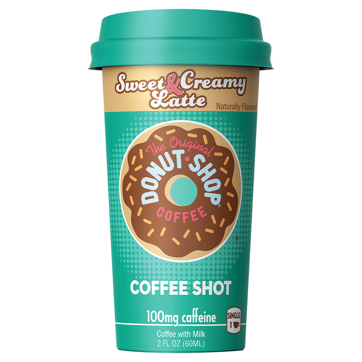 slide 1 of 1, Donut Shop Sweet & Creamy Latte Coffee Shot, 2 fl oz