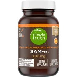 Simple Truth Stabilized S-Adenosyl Methionine (Sam-E) Coated Tablets 400Mg