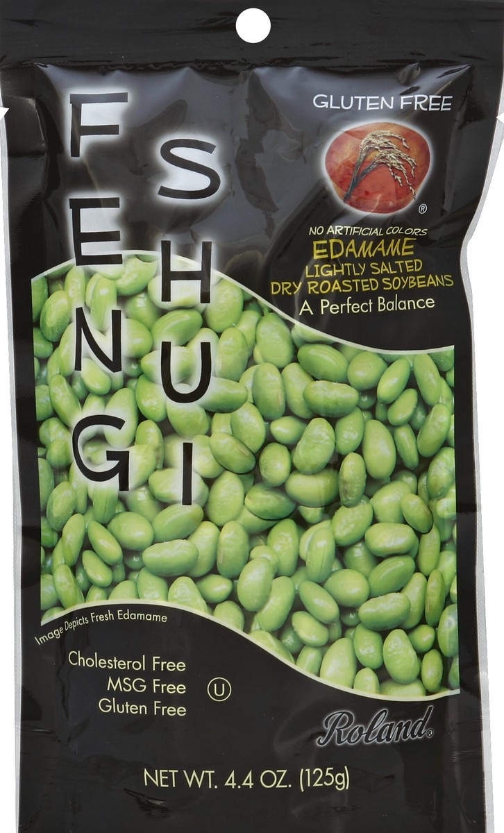 slide 2 of 2, Roland Lightly Salted Dry Roasted Edamame Soy Beans, 4.4 oz