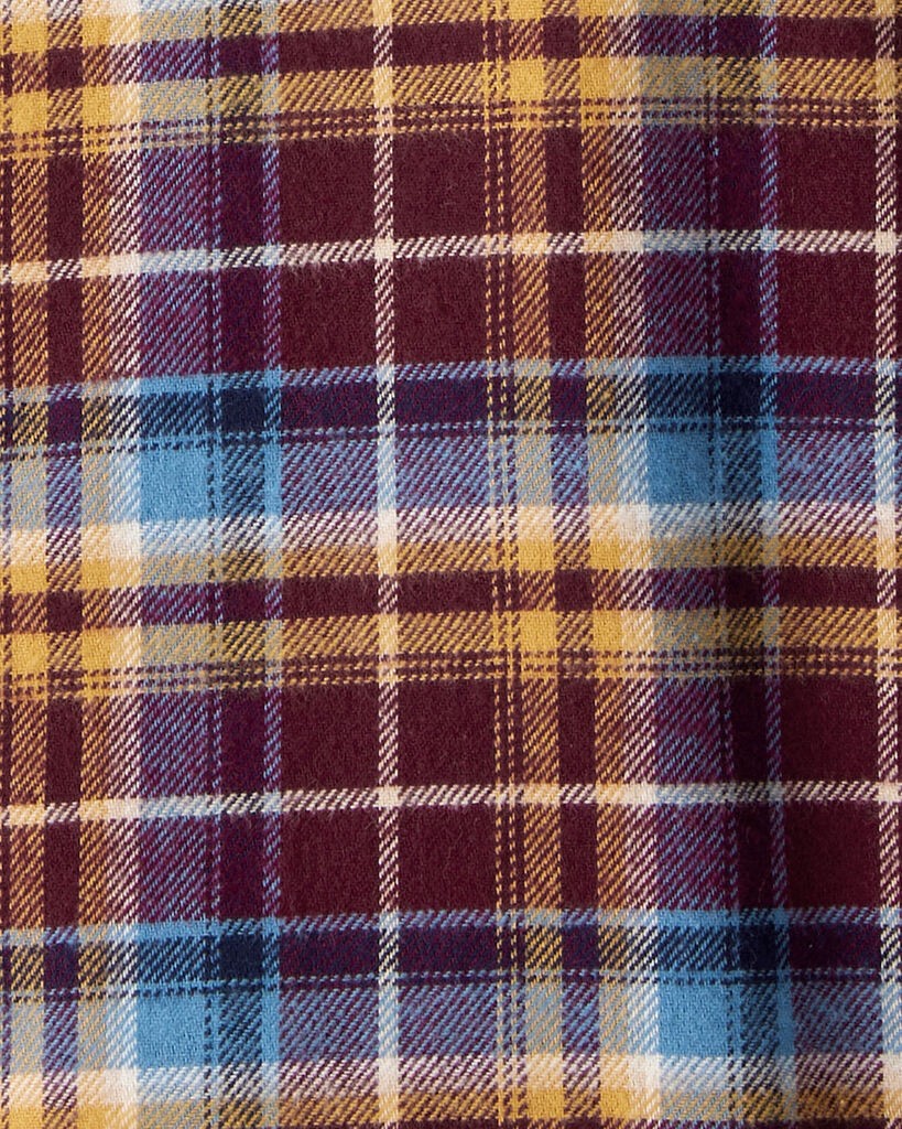 slide 2 of 2, Oshkosh Boys Plaid Hooded Button-Down Shirt Plaid 10, 1 ct