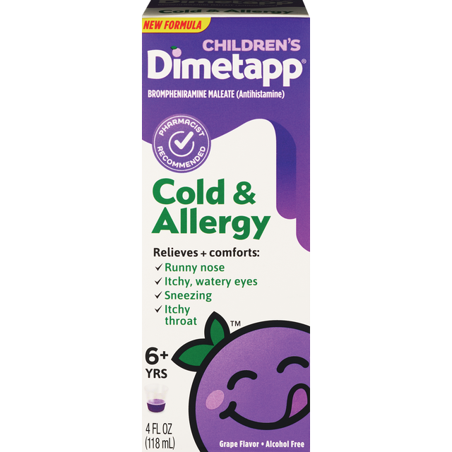 slide 1 of 1, Children's Dimetapp Cold & Allergy 4Oz, 4 oz