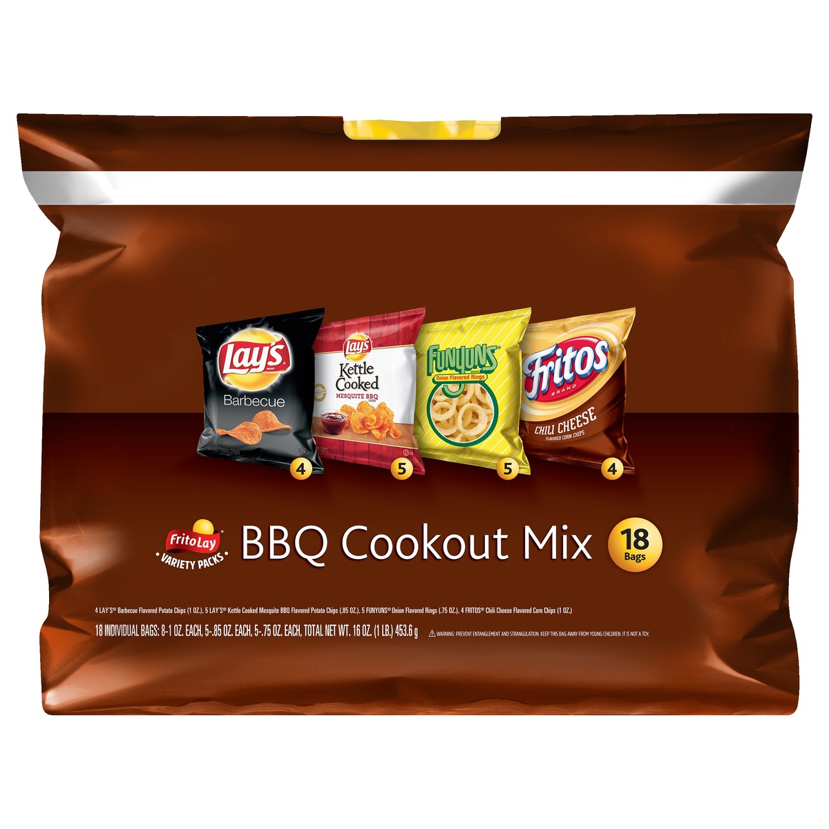 slide 1 of 5, Frito-Lay BBQ Cookout Mix  , 18 ct