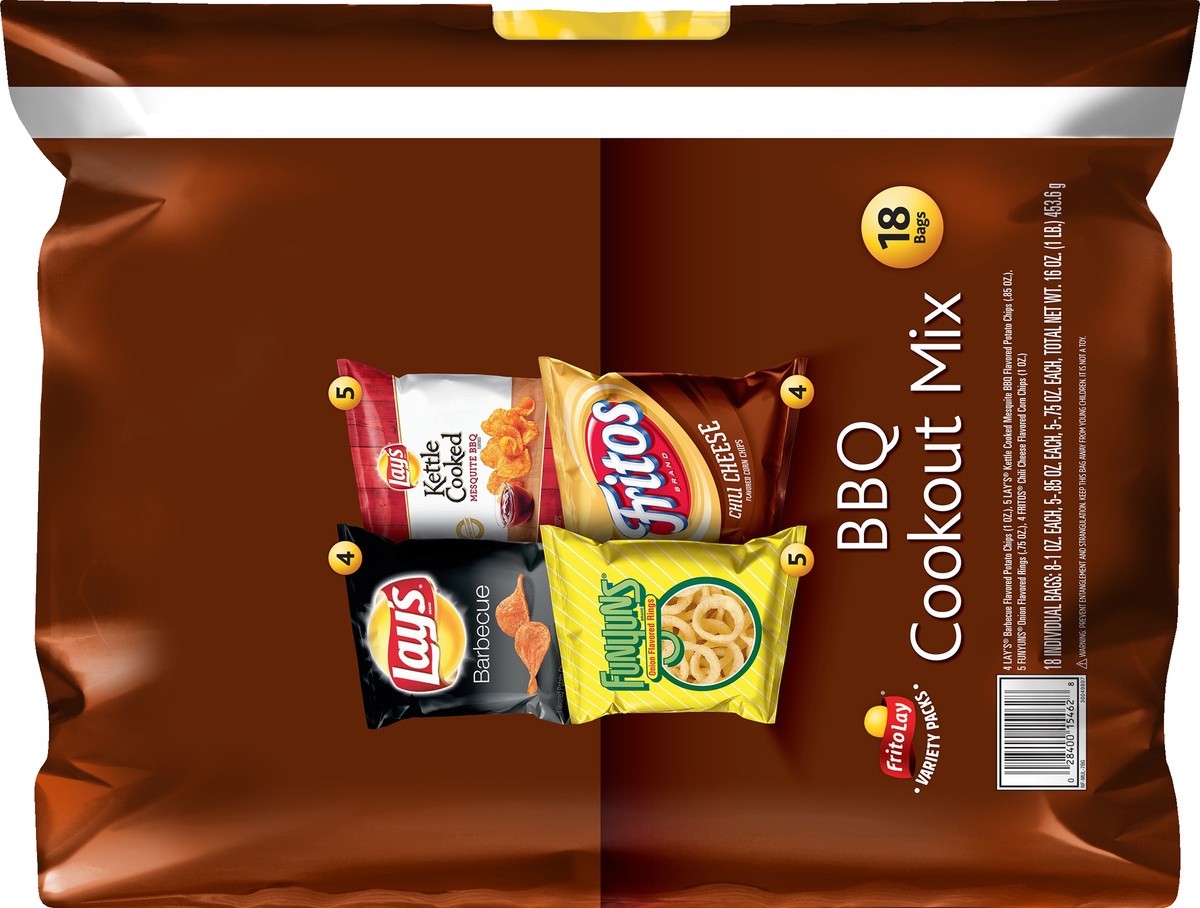 slide 5 of 5, Frito-Lay BBQ Cookout Mix  , 18 ct