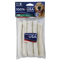 Pet Factory American 5 Beefhide Chip Rolls USA