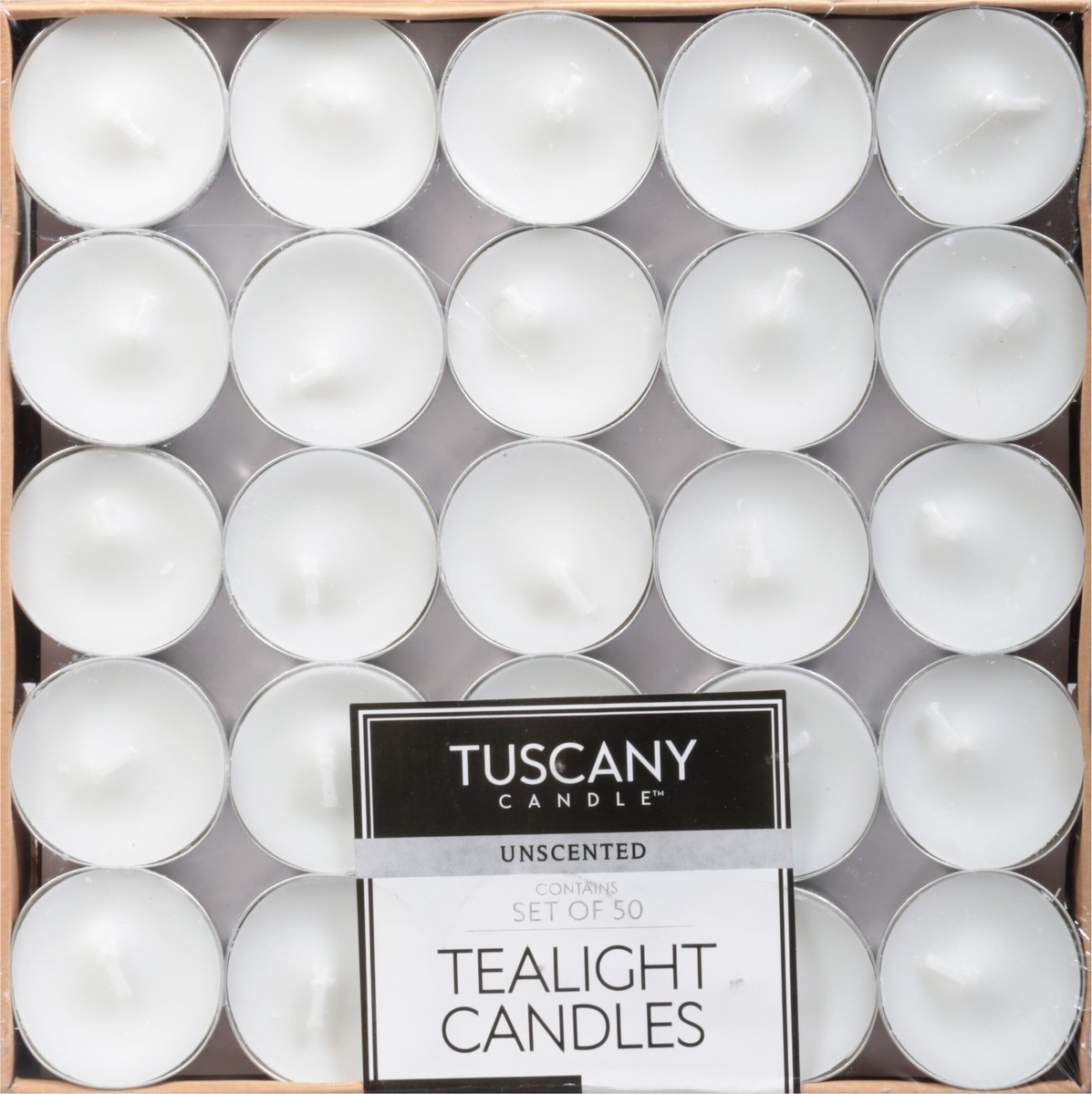 slide 3 of 9, Tuscany Candle Unscented Tealight Candles 50 ea, 50 ct