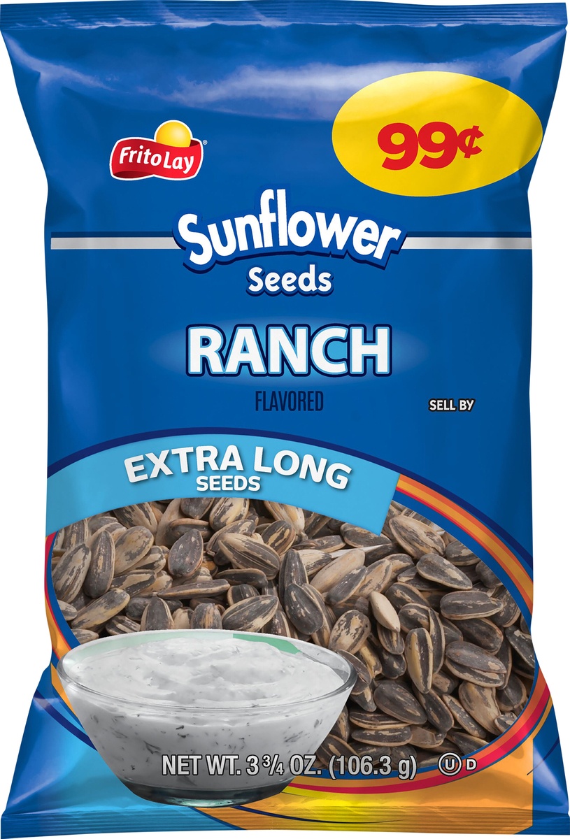 slide 4 of 6, Frito Lay Extra Long Sunflower Seeds Ranch Flavored 3 3/4 Oz, 3.75 oz