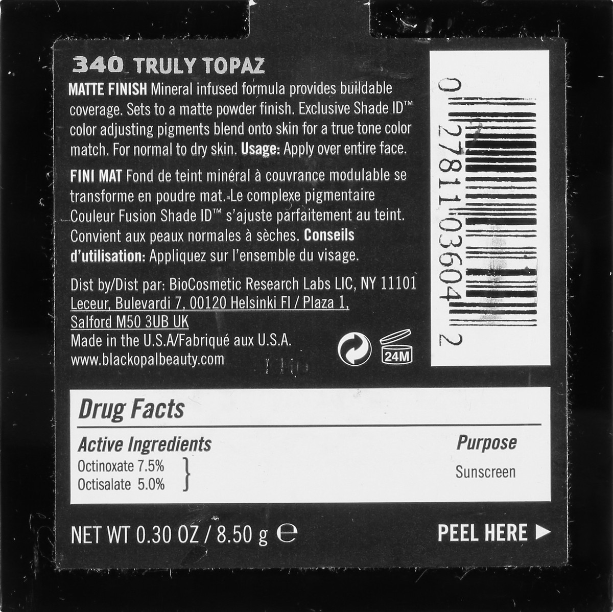 slide 2 of 9, BLK/OPL Blkopl Truclr Minrl Topaz, 0.3 oz