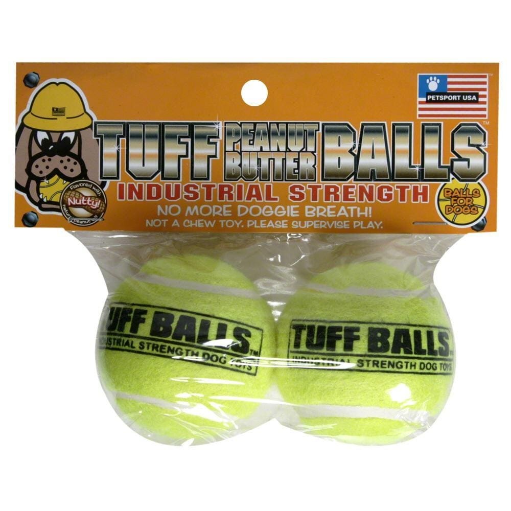 slide 1 of 1, Petsport USA Tuff Peanut Butter Balls, 2 ct