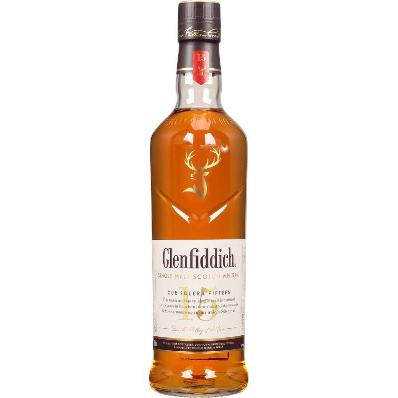 slide 1 of 8, Glenfiddich Scotch Whisky, Single Malt, 15, 750 ml
