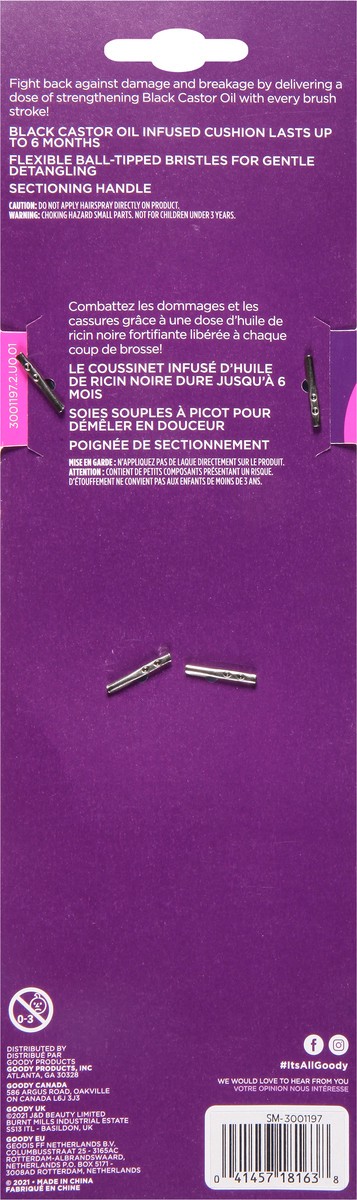 slide 8 of 9, Goody Go Gentle Strength Infusion Oval Brush - EA, 1 ct