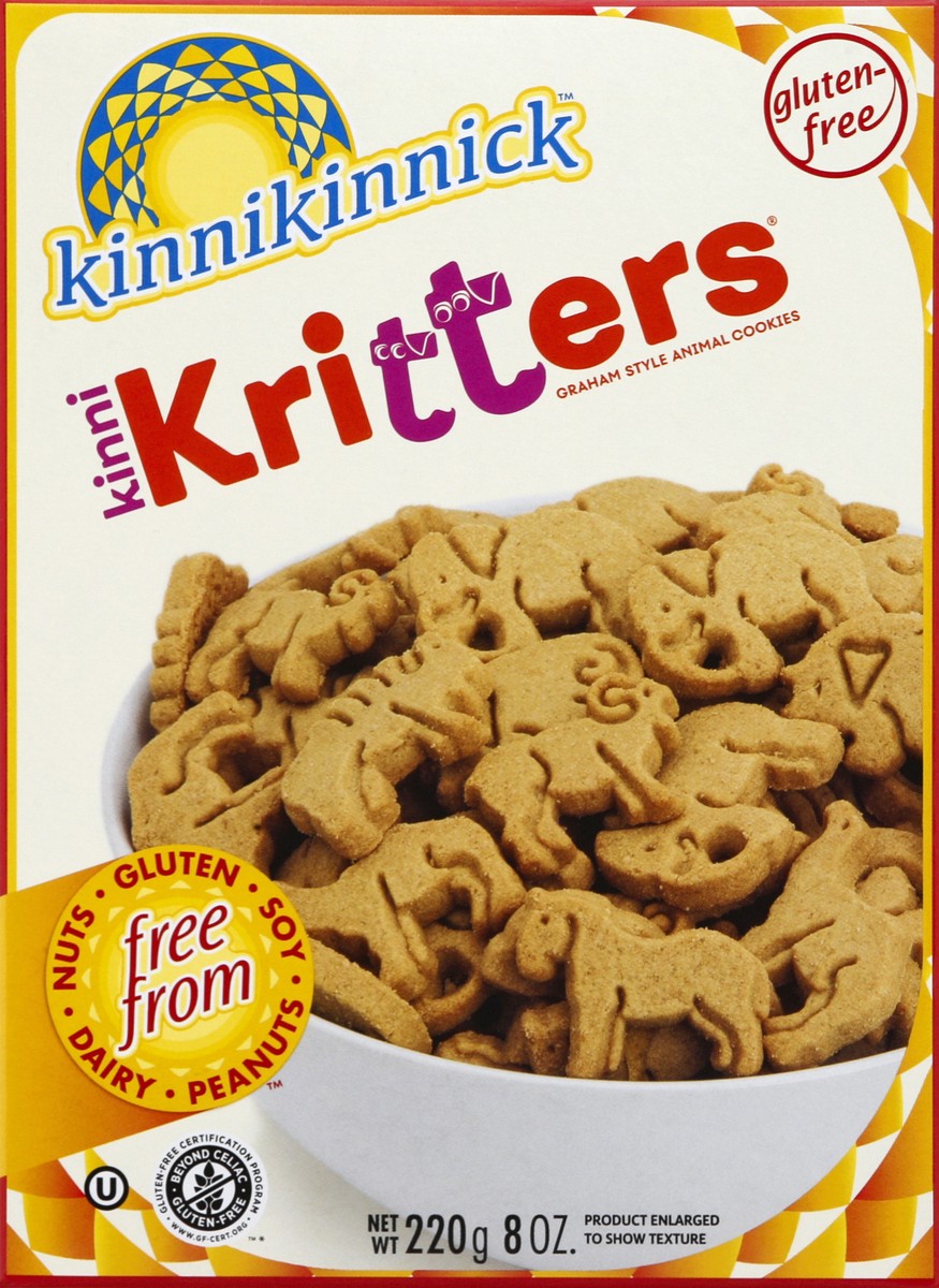 slide 3 of 4, Kinnikinnick Foods KinniKritters Graham Style Animal Cookies, 8 oz