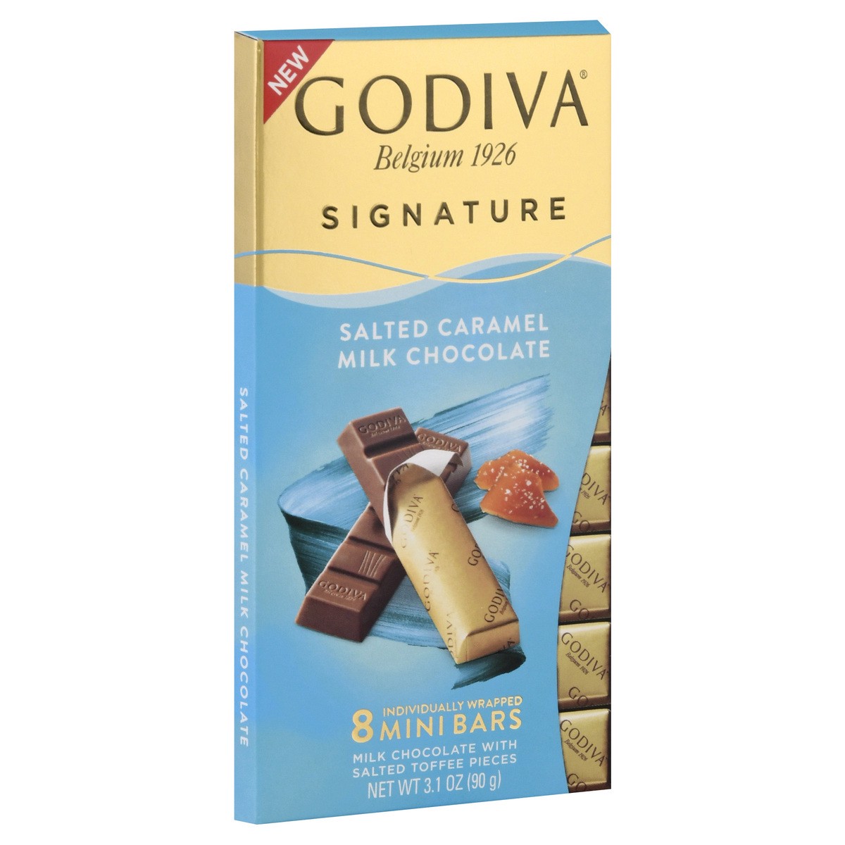 slide 3 of 9, Godiva Sig Mini Milk Salted Caramel, 1 ct