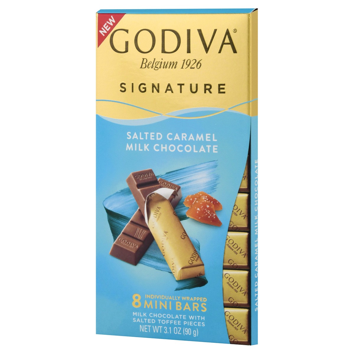 slide 5 of 9, Godiva Sig Mini Milk Salted Caramel, 1 ct