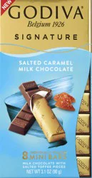 Godiva Signature Salted Caramel Milk Chocolate 8 Mini Bars