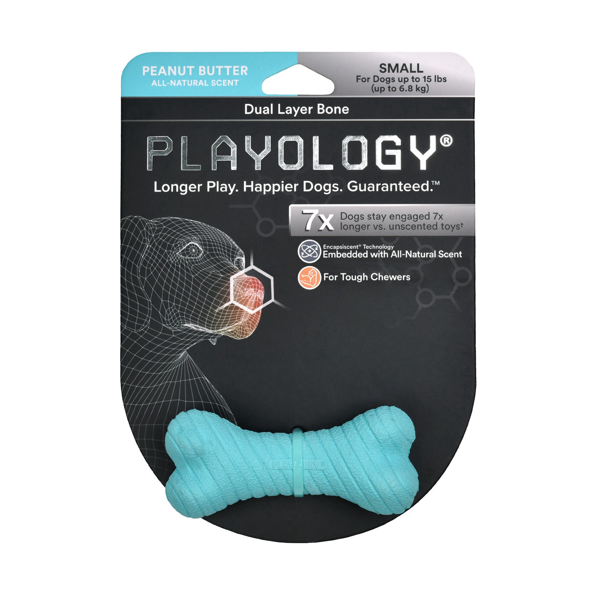 slide 1 of 1, PLAYOLOGY Dual Layer Bone Assortd Eastr Sm, 1 ct