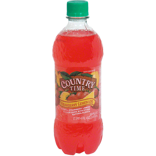 slide 1 of 1, Country Time Strawberry Lemonade - 20 oz, 20 oz