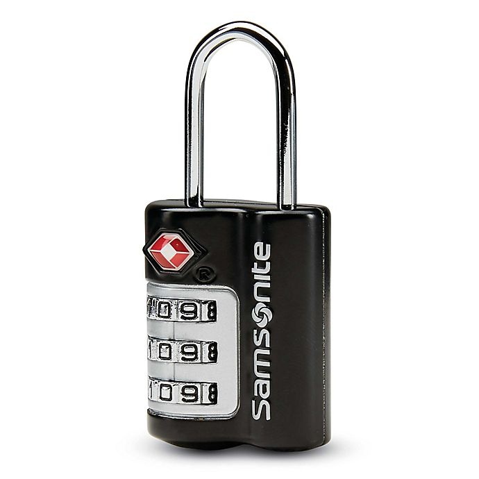 slide 1 of 1, Samsonite 3-Dial Zinc Alloy Combination Lock - Black, 1 ct