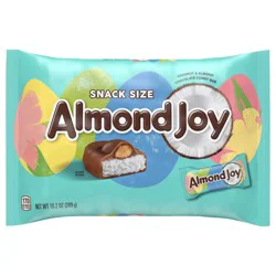 ALMOND JOY Coconut and Almond Chocolate Snack Size, Easter Candy Bag, 10.2 oz