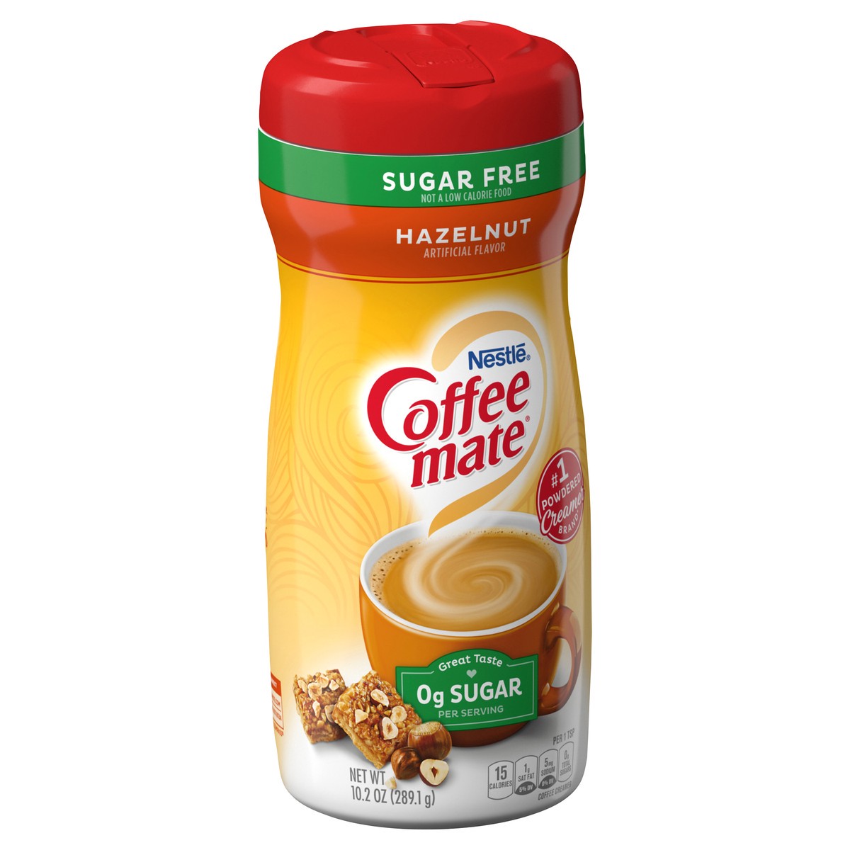 slide 2 of 8, Coffee mate Nestle Coffee mate Sugar Free Hazelnut Powder Coffee Creamer, 10.2 oz