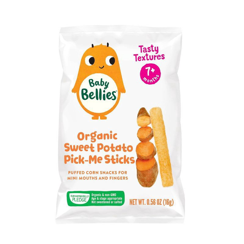 slide 1 of 1, Little Bellies Organic Sweet Potato Pick-Me Sticks Baby Snacks - 0.56oz, 0.56 oz
