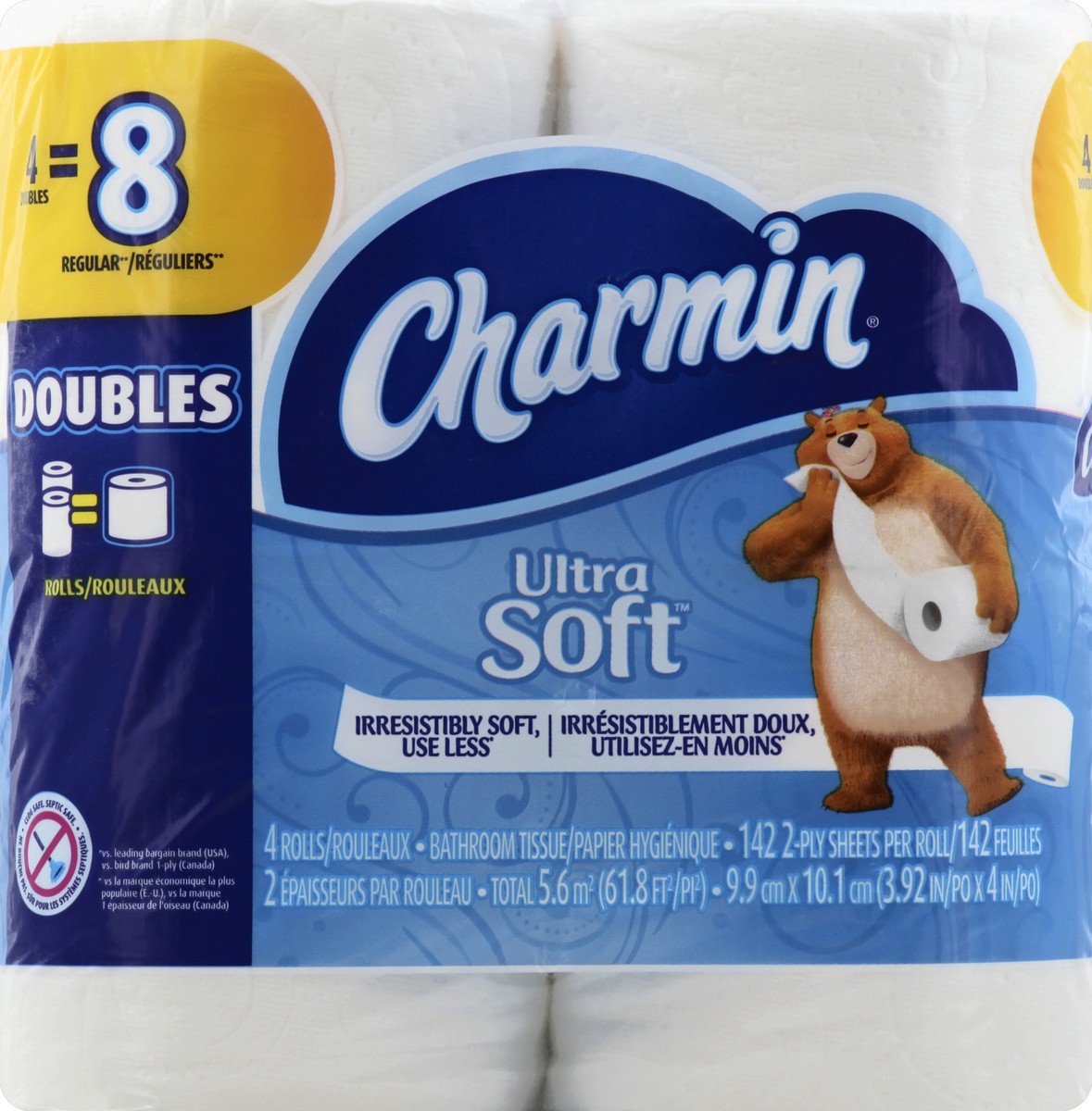 slide 4 of 4, Charmin Bathroom Tissue 4 ea, 4 ct