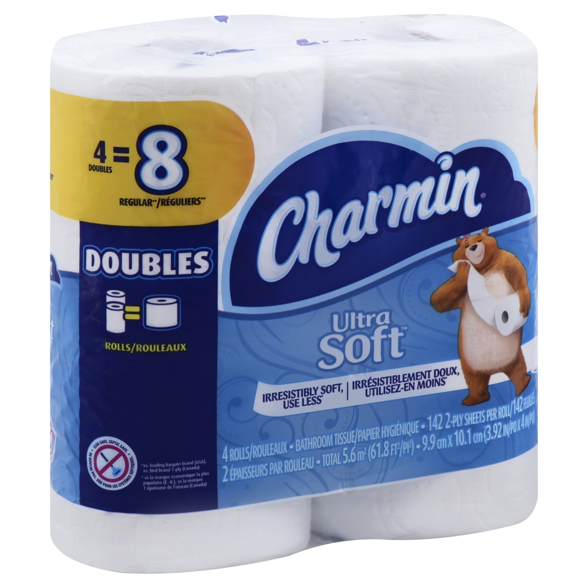 slide 1 of 4, Charmin Bathroom Tissue 4 ea, 4 ct