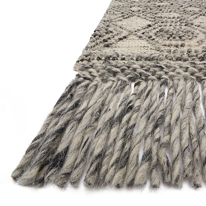 slide 2 of 2, Magnolia Home by Joanna Gaines Holloway Fringe 3'6 x 5'6 Area Rug - Grey, 1 ct