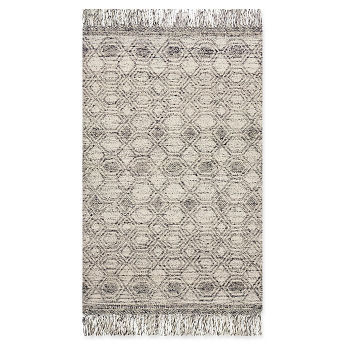 slide 1 of 2, Magnolia Home by Joanna Gaines Holloway Fringe 3'6 x 5'6 Area Rug - Grey, 1 ct