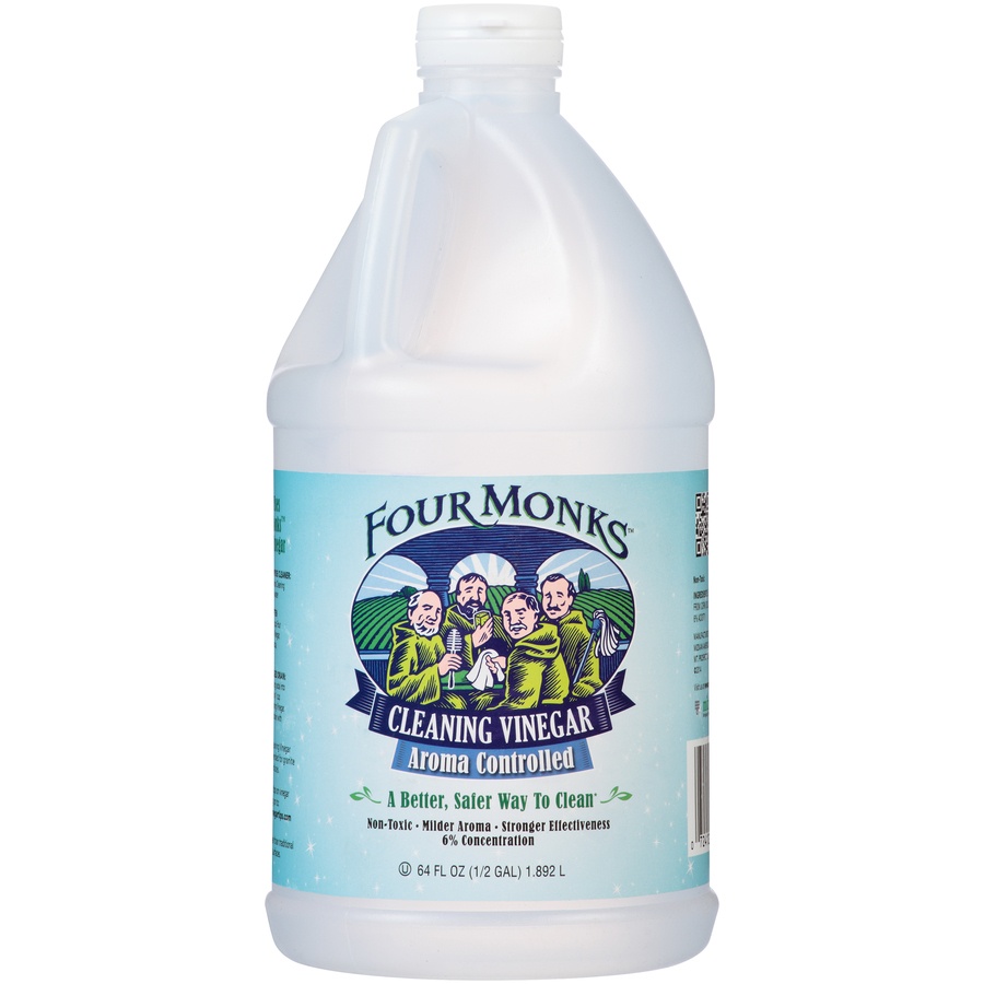 slide 1 of 5, Four Monks Aroma Controlled Cleaning Vinegar, 64 fl oz