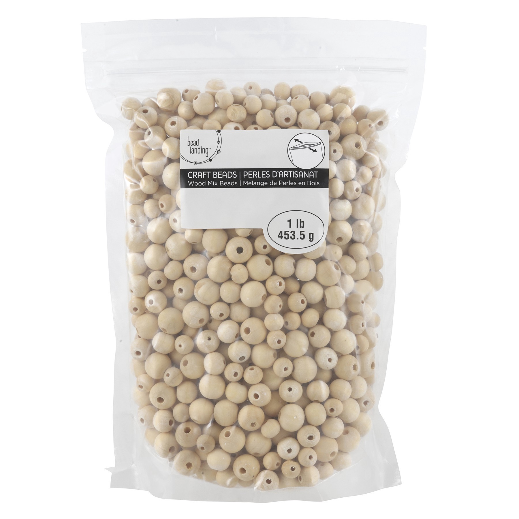 slide 3 of 3, Unfinished Wooden Round Beads By Bead Landing, 10mm-14mm