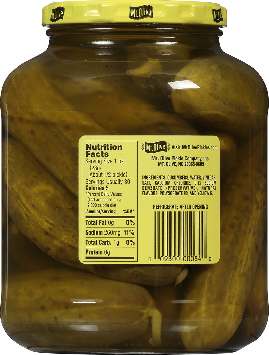 slide 4 of 8, Mt. Olive Hot N Spicy Kosher Dills Pickles 46 fl oz Jar, 46 fl oz