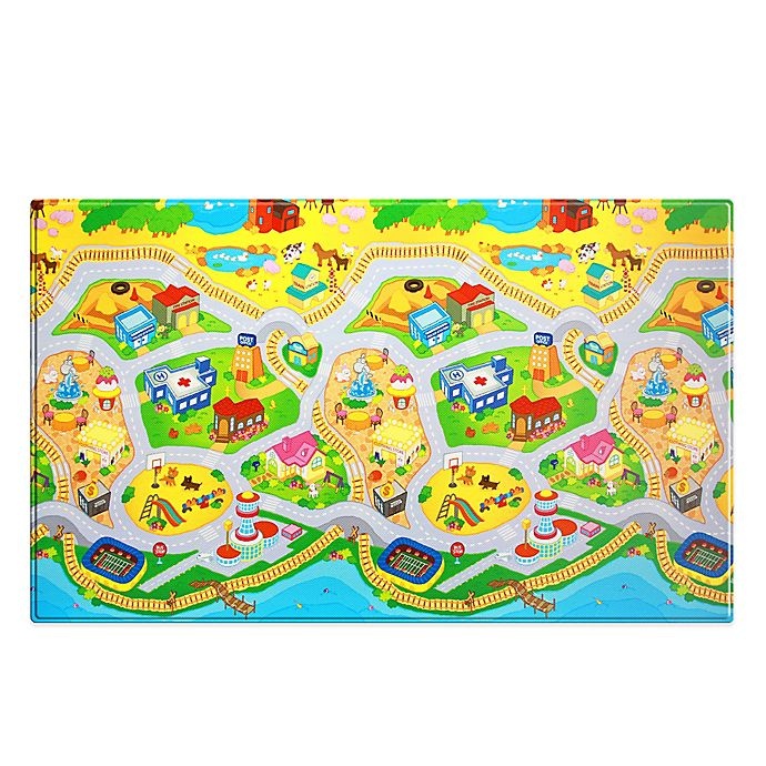 slide 1 of 1, Dwinguler Large Kid's Playmat - Mytown, 1 ct