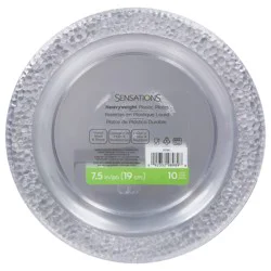 Sensations Heavyweight Plastic Plates 10 Each