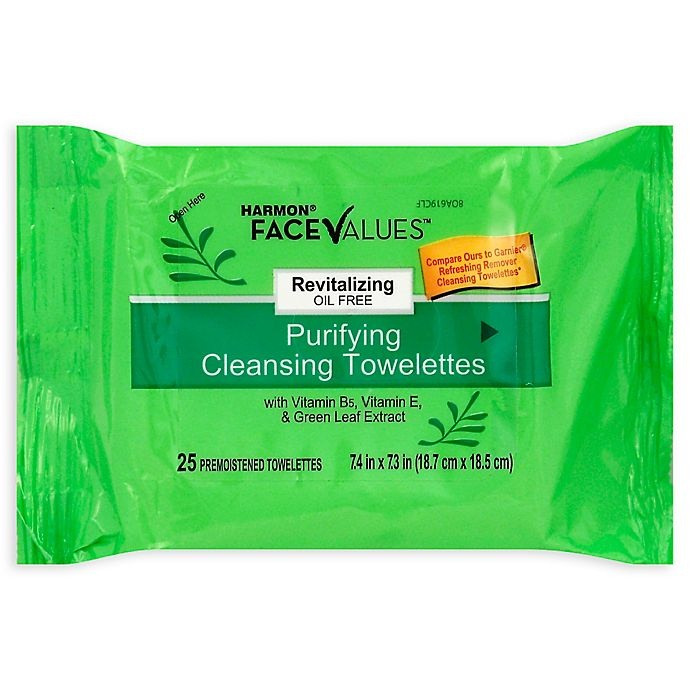 slide 1 of 1, Harmon Face Values Cleansing Towelettes, 25 ct