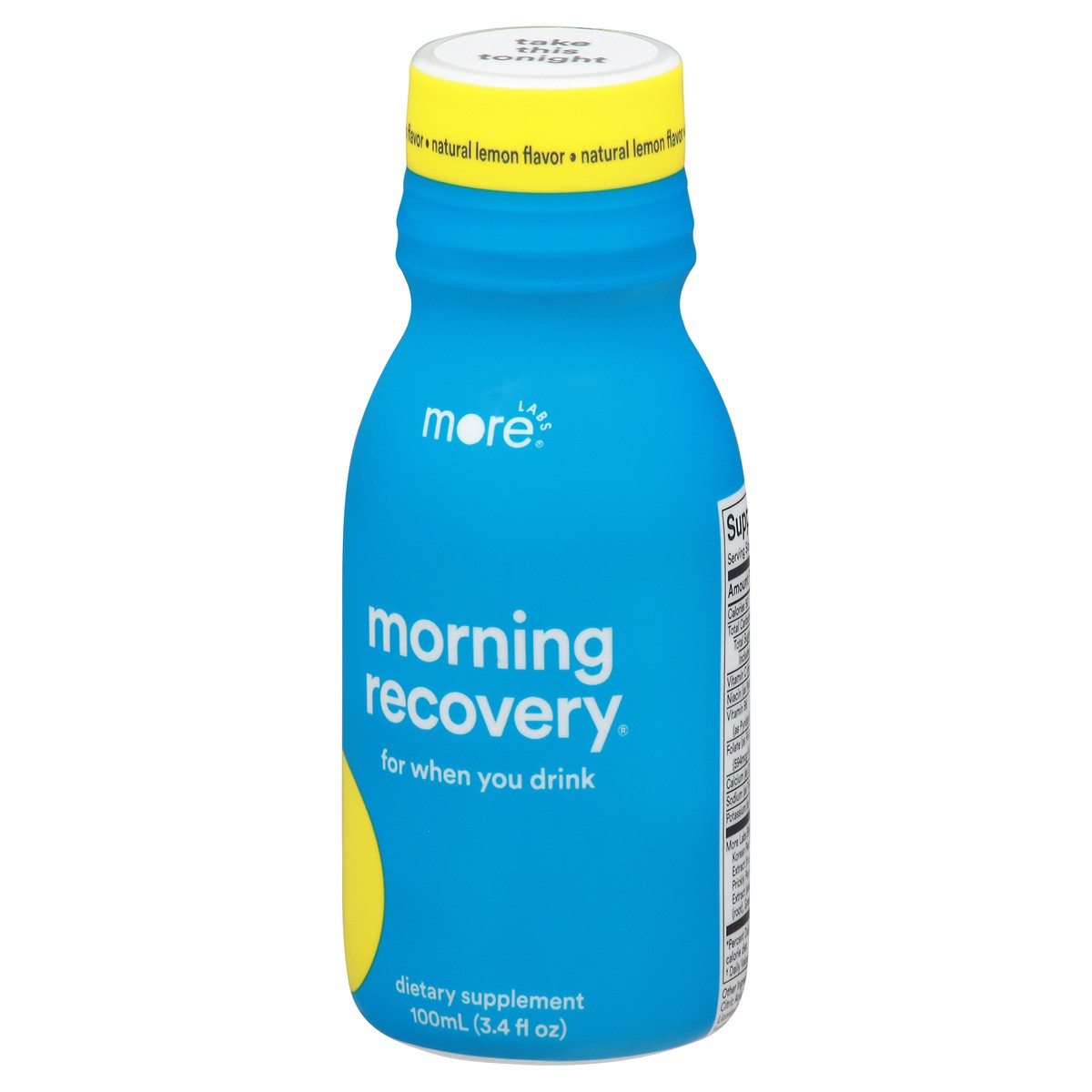 slide 4 of 13, More Labs Morning Recovery Natural Lemon, 3.4 fl oz