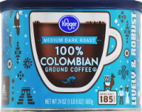 slide 1 of 1, Kroger Columbian Medium Dark Roast Coffee, 24 oz