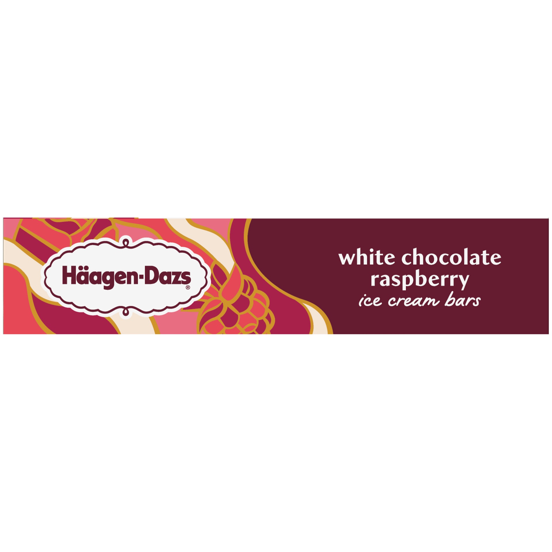 slide 5 of 7, Haagen-Dazs White Chocolate Raspberry Ice Cream Bars, 3 ct