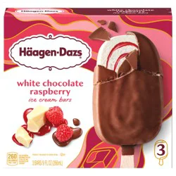 Häagen-Dazs White Chocolate Raspberry Ice Cream Bars, 3ct