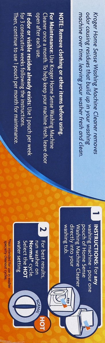 slide 2 of 5, Kroger Standard He Washing Machine Cleaner Pouches, 7.9 oz