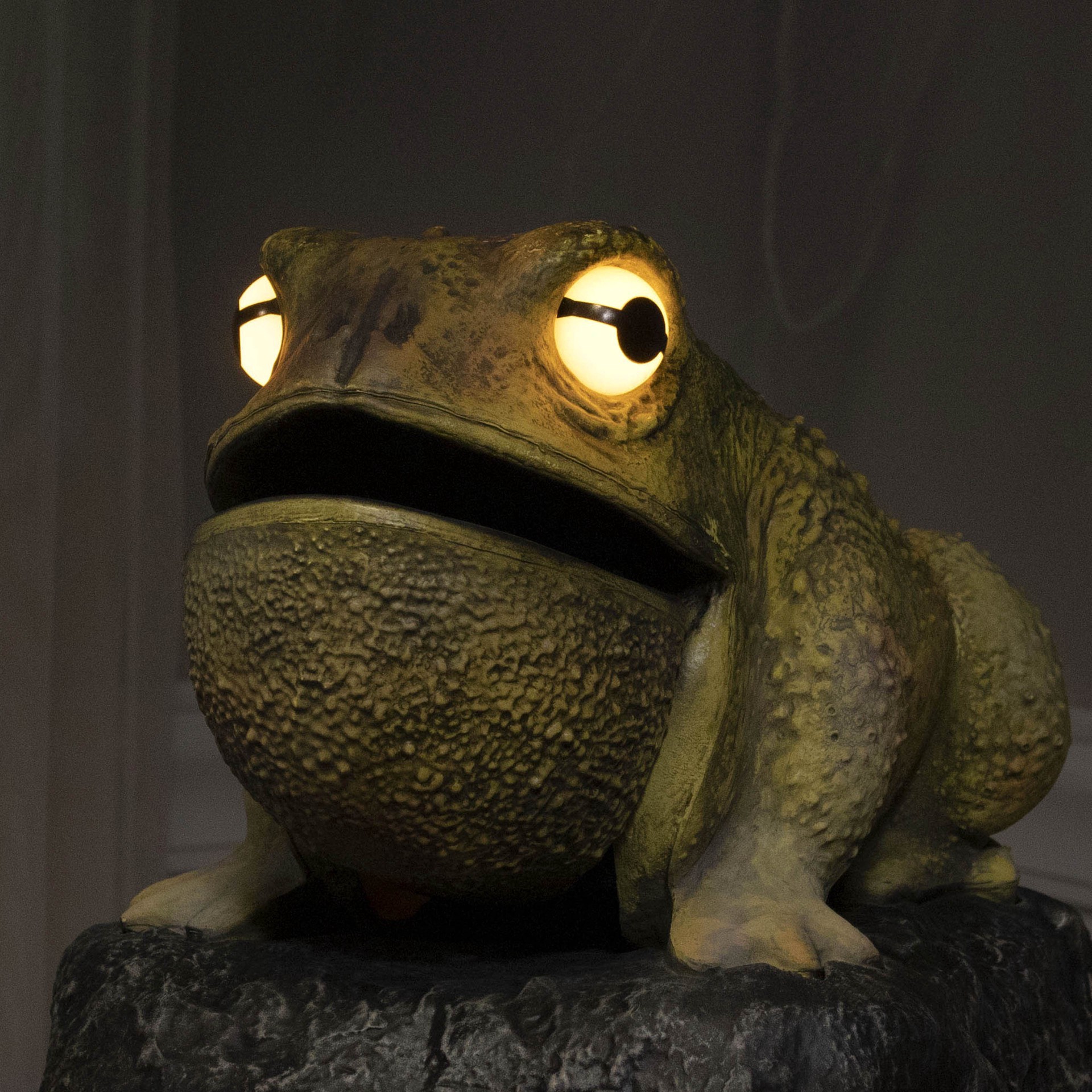 slide 2 of 5, 11.25" Led Animated Croaking Toad By Ashland, 11.25 in