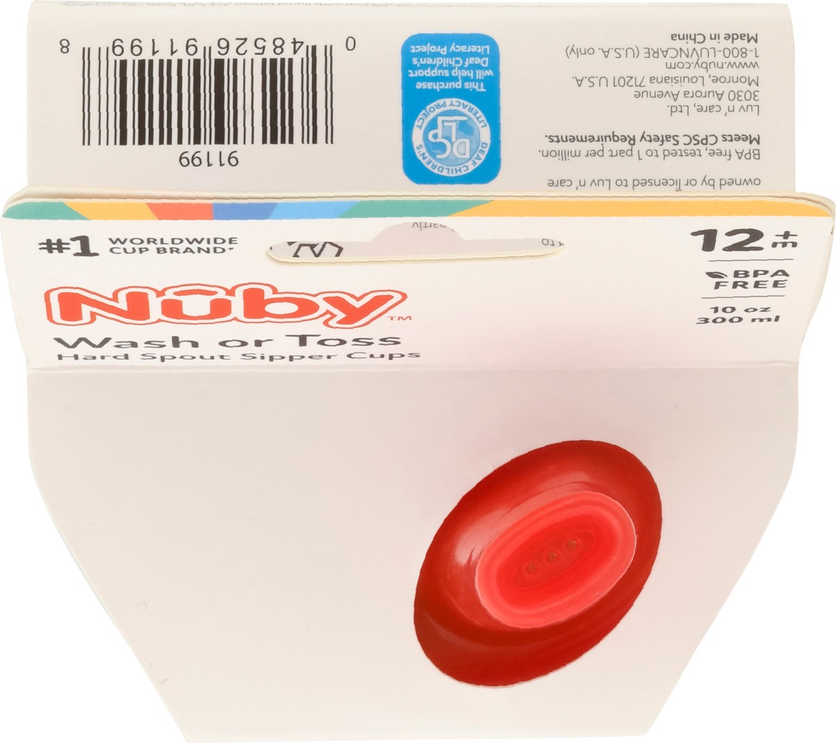 slide 5 of 10, Nuby Wash Or Toss Cup With Spout, 4 ct