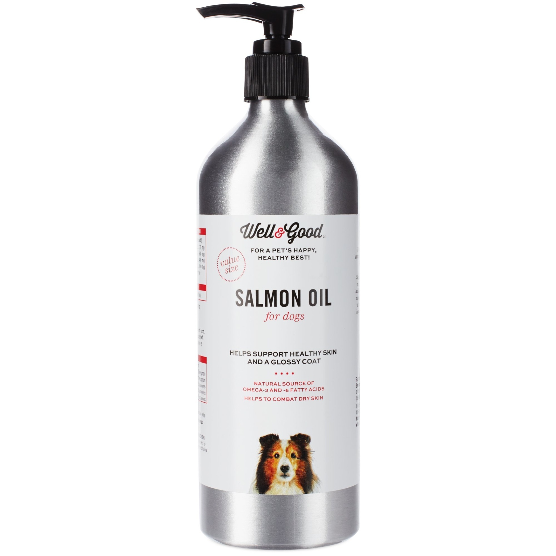 slide 1 of 1, Well & Good Salmon Oil for Dogs, 17 oz