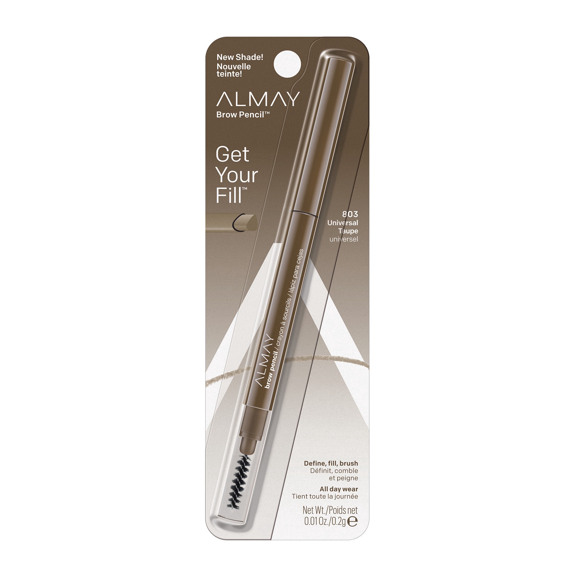 slide 1 of 5, Almay Brow Pencil, Universal Taupe, 0.01 oz