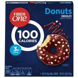 Fiber One Chocolate Donuts 4 Count, 3.28 OZ