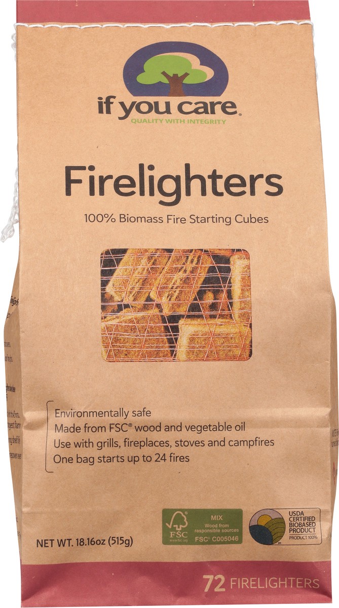 slide 6 of 9, If You Care Source Atlantique, Inc If You Care 100% Biomass Firelighters 72Ct, 72 ct